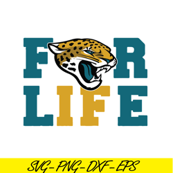 Jaguars For Life SVG PNG EPS, NFL Team SVG, National Football League SVG