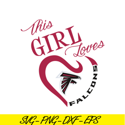 This Girl Loves Falcons SVG PNG EPS, NFL Team SVG, National Football League SVG
