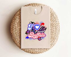 I Love Buffalo Lightning Bolt Shirt