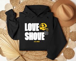 Love Shove Est 2023 Football Helmet Shirt