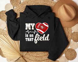 retro my heart is on that field shirt