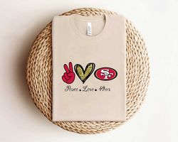 Groovy Peace Love 49ers Football Shirt