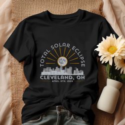 Total Solar Eclipse 2024 Cleveland Viewing T-Shirt
