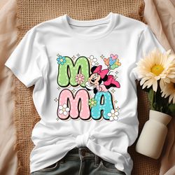 floral mama minnie house balloon shirt