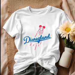 Disneyland LA Dodgers Mickey Mouse Baseball Shirt