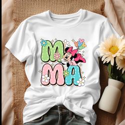 floral mama minnie house balloon shirt, tshirt