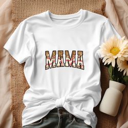 Leopard Mama Retro Baseball Shirt