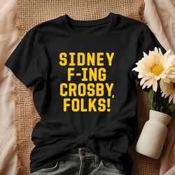 Sidney Fing Crosby Folks Pittsburgh Penguins Shirt