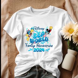 Disney Sea World Family Adventure 2024 Shirt, Tshirt