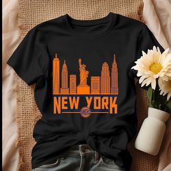 New York Knicks Skyline City Basketball Shirt