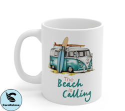 The Beach is Calling me Mug,Beach Mug,Gift For Beach Lover,Unique Beach Gift,Beach Comber,Stay Salty Mug, Coffee Mug, Cu