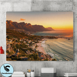 Cape Town South Africa Canvas Wall Art Painting, Scenery Wall Art, Famous Places Art Canvas Poster, Canvas Print, Wall A