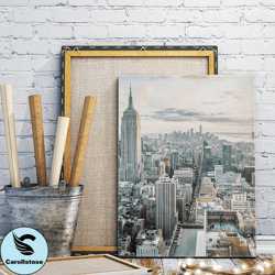 new york city canvas wall art painting, canvas wall decoration, city skyline poster, living room wall art, home decorati