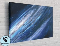 Amazing Color Nebula Space Canvas, Wall Art Canvas Design, Home Decor Ready To Hang