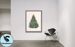 christmas tree canvas, wall art canvas design, home decor ready to hang