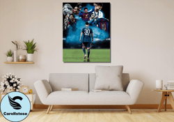 Lionel Messi Canvas Wall Art, Lionel Messi Argentina Poster, G.O.A.T, Football Poster, Messi Print Art, Gift For Messi F
