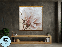 rose wall art, luxury flowers wall decor, rose art, flowers canvas, floral art work, wall art canvas design, framed canv