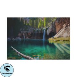 hanging lakes colorado canvas art ready to hang large print, oil painting, landscape