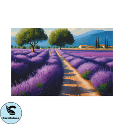 lavender field landscape canvas art