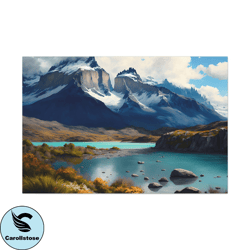 mountain range landscape canvas art