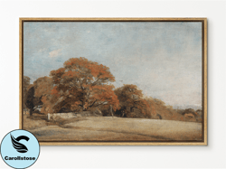 Vintage Landscape Framed Canvas Print , Large Framed Canvas Print with hanging kit