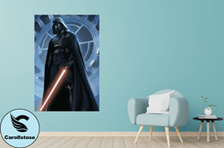 Darth Vader Canvas  ,Starwars Darth Vader Canvas Wall Art, Midnight Starwars Print, Darth Vader Print Art Home Decor, Cl