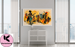 modern african art canvas