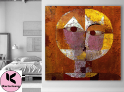 Abstract Sentinel,Abstract Art, Geometric Painting, Modern Art, Contemporary Wall Art, Cubism Inspired, Earth Tones, Hom