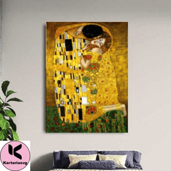 gustav klimt the kiss  1907 1908  canvas gallery wrapped giclee wall art print gallery wall art gustav klimt museum exhi