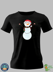 golf snow man, christmas golf ball snowman tshirt, mens funny t shirt, christmas gifts for men