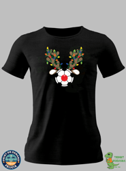 soccer reindeer, christmas lights soccer tshirt, soccer lover gift, funny soccer tee, sports graphic tee