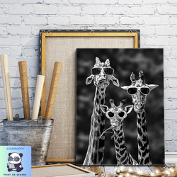 giraffe canvas wall art, canvas gifts for animal lovers, animal world canvas painting, lion canvas mural, wild animal ar