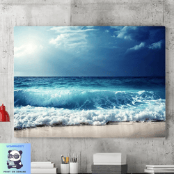 ocean landscape canvas wall art painting,frame wall art,canvas printing, landscape wall canvas printing,seascape paintin