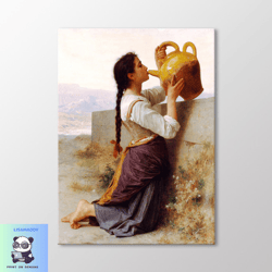 The Thirst by William Bouguereau Canvas Wall Art