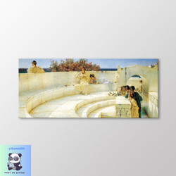Under the Roof of Blue Ionian Air by Alma Tadema Canvas Wall Art