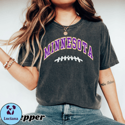 Minnesota Football Shirt  Vintage Comfort Colors Vikes Shirt ,Vintage Minnesota Jersey Shirt , NFL Minnesota Shirt , Min