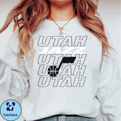 Vintage Utah Basketball Shirts , Retro NBA All Star Crewneck Sweatshirt , Basketball Fan Gifts , Utah Game Day Shirt