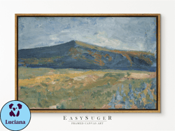 easysuger rustic landscape wall art , print on framed canvas , framed art with hanging kit