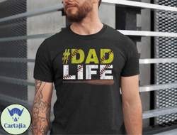 dad life softball shirt, dad life baseball tshirt, funny dad life softball baseball tee, fathers day baseball gift tshir