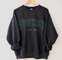 New York Football Sweatshirt, Vintage Style NY Jets Football Crewneck, Football Sweatshirt, New York Jets Sweatshirt, Fo