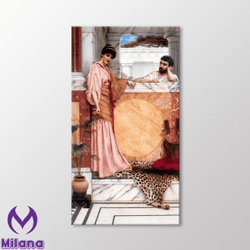 Waiting For An Answer by John William Godward Canvas Wall Art