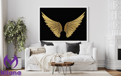 Angel Wings Canvas, Wall Art Canvas Design, Home Decor Ready To Hang