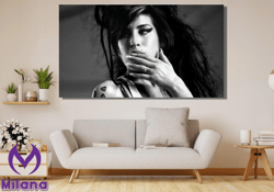 Amy Winehouse Poster, Amy Winehouse Print, Amy Winhouse Canvas Wall Art, Singer Poster, Retro Poster, Music Band Star Po