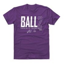 lamelo ball men's cotton t-shirt - charlotte basketball lamelo ball charlotte elite wht