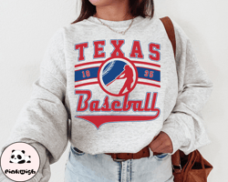 Vintage Texas Ranger Crewneck Sweatshirt  TShirt, Rangers EST 1835 Sweatshirt, Texas Baseball Game Day Shirt, Retro Rang