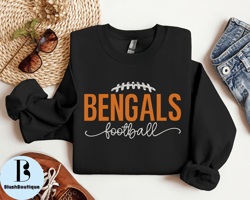Trendy Crewneck Sweatshirt For Bengals Football Fans, Bengals Football Sweatshirt, Bengals Football T-Shirt, Gift For Be