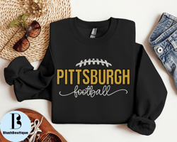 Trendy Vintage Crewneck Sweatshirt For Pittsburgh Football Fan, Pittsburgh Football Sweatshirt Hoodie, Pittsburgh Footba