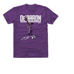 De'Aaron Fox Men's Cotton T-Shirt - Sacramento Basketball De'Aaron Fox Hyper W WHT