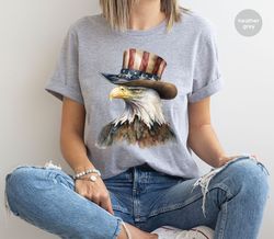 cool american flag shirt, usa eagle graphic tees, independence day gift, memorial day tshirt, patriotic gift for men, 4t