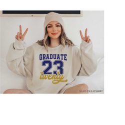 graduate 2023 sweatshirt, women's class of 2023 shirt, college senior grad gift, high school graduation gift for her, se